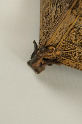 Lot 805 - A 19TH CENTURY GILT BRONZE RENAISSANCE JEWELLERY CASKET