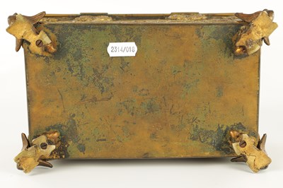 Lot 805 - A 19TH CENTURY GILT BRONZE RENAISSANCE JEWELLERY CASKET