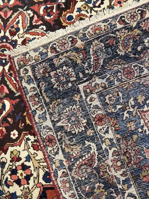 Lot 938 - A LARGE PERSIAN KASHAN RUG