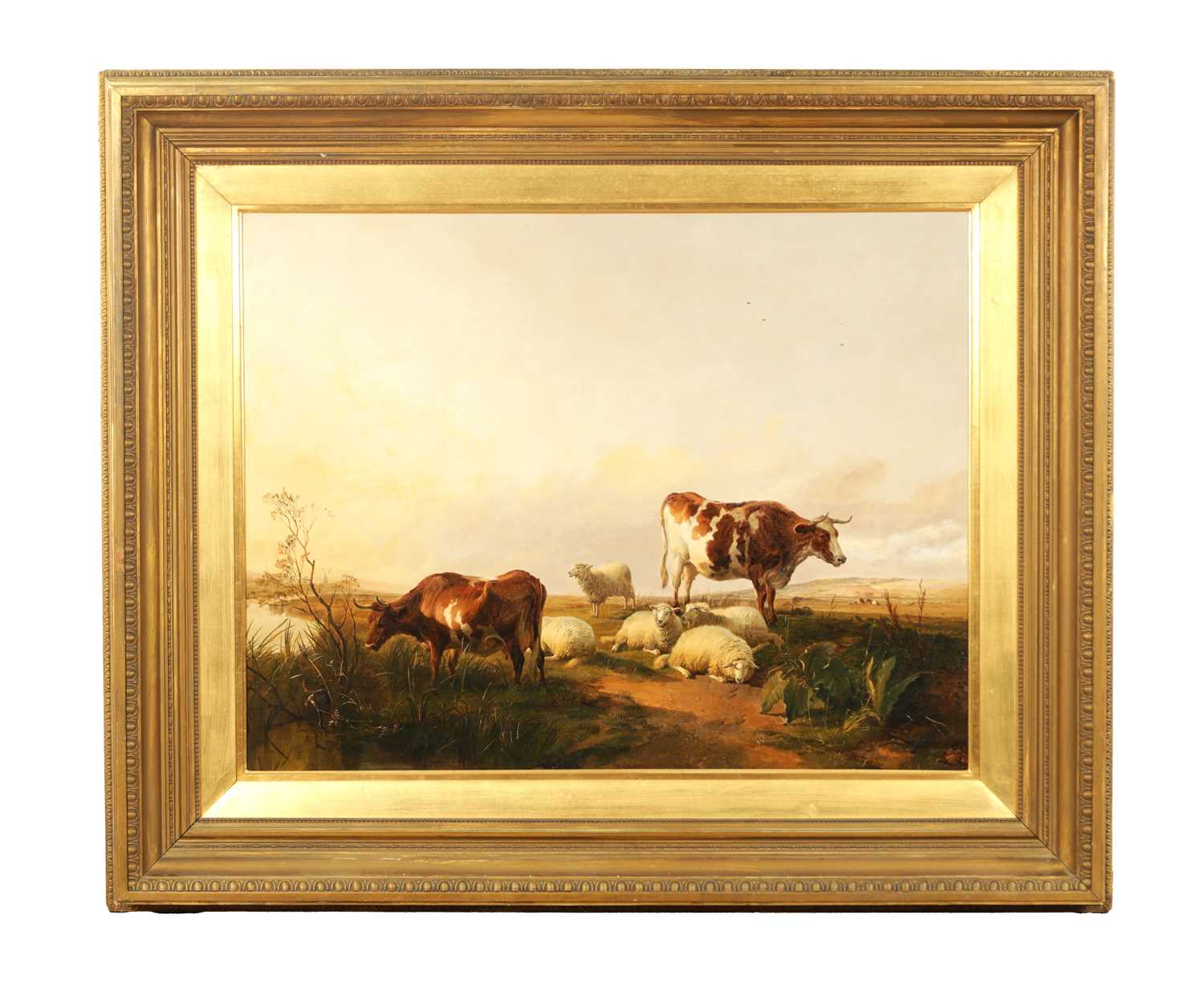Lot 978 - THOMAS SIDNEY COOPER (1803-1902) OIL ON CANVAS