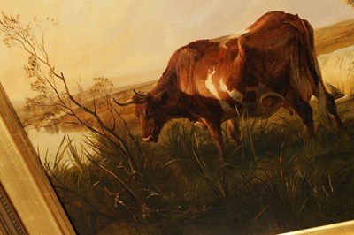 Lot 978 - THOMAS SIDNEY COOPER (1803-1902) OIL ON CANVAS
