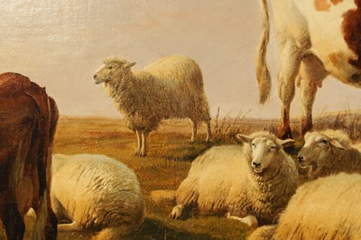 Lot 978 - THOMAS SIDNEY COOPER (1803-1902) OIL ON CANVAS