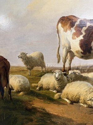 Lot 978 - THOMAS SIDNEY COOPER (1803-1902) OIL ON CANVAS
