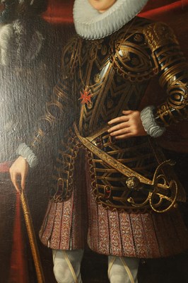 Lot 975 - JUSTUS SUSTERMANS (1597 - 1681) OIL ON CANVAS