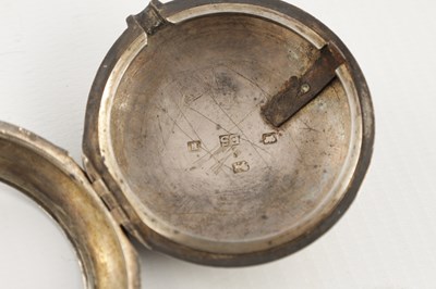 Lot 1451 - TOMSON, LONDON. A GEORGE III SILVER ENGRAVED PAIR CASED VERGE POCKET WATCH