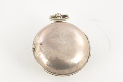 Lot 1386 - TOMSON, LONDON. A GEORGE III SILVER PAIR CASED VERGE POCKET WATCH