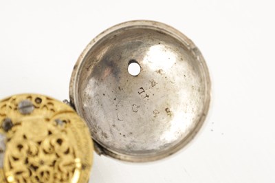 Lot 1386 - TOMSON, LONDON. A GEORGE III SILVER PAIR CASED VERGE POCKET WATCH