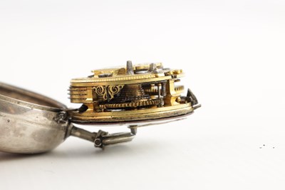 Lot 1386 - TOMSON, LONDON. A GEORGE III SILVER PAIR CASED VERGE POCKET WATCH