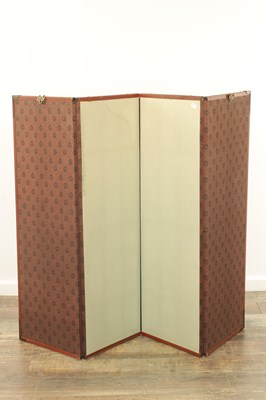 Lot 262 - AN EARLY 20TH CENTURY CHINESE FOLDING SCREEN OF SMALL SIZE