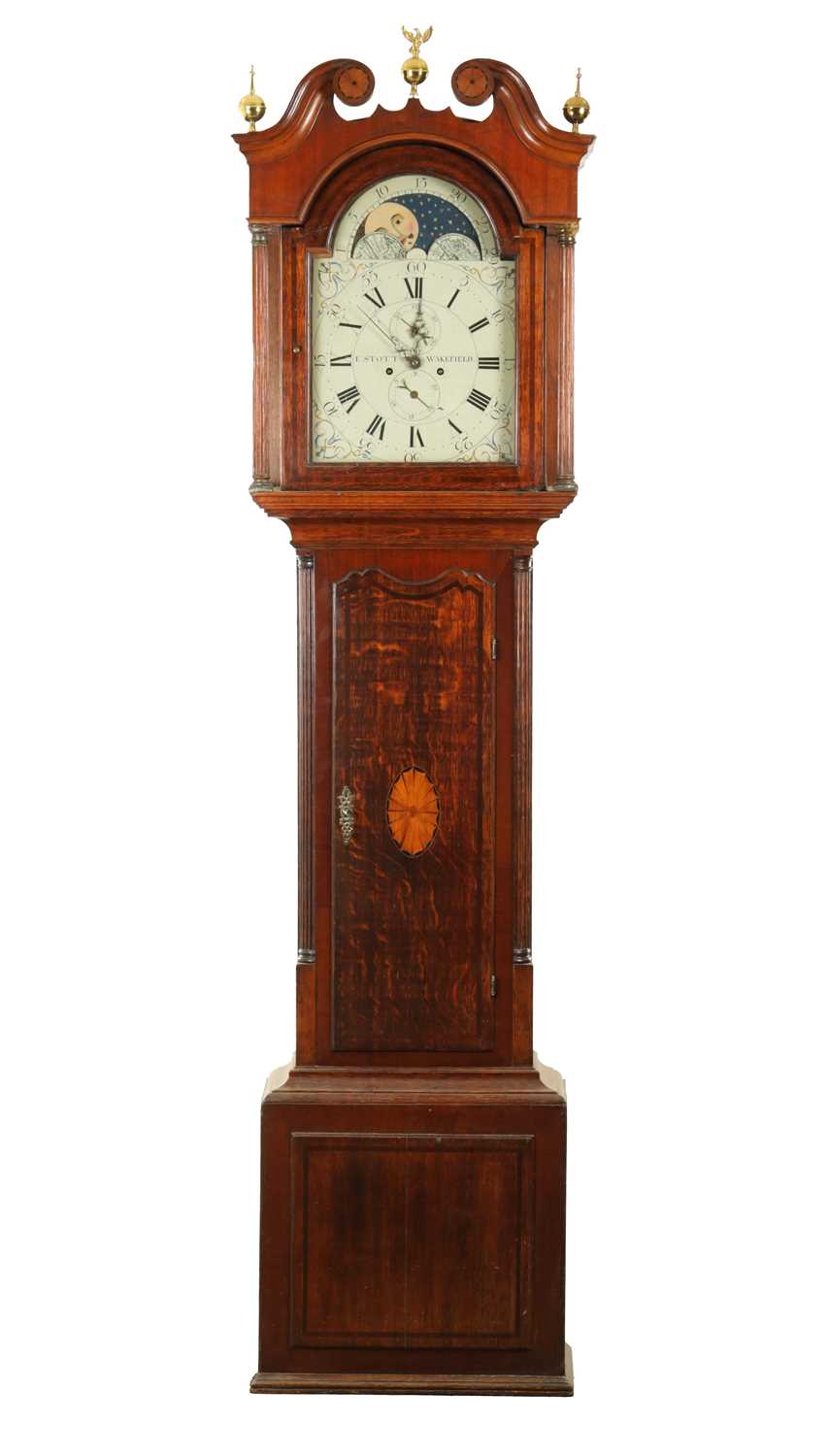 Lot 1342 - E. STOTT, WAKEFIELD. A LATE GEORGE III OAK