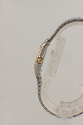 Lot 1458 - A LADIES STEEL AND 18CT GOLD EBEL SPORT CLASSIQUE WRIST WATCH
