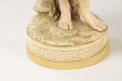 Lot 40 - A LARGE PAIR OF ROYAL DUX PORCELAIN FIGURES OF WATER CARRIERS