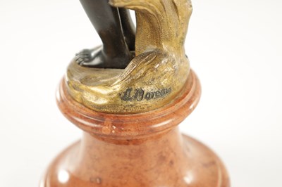 Lot 899 - AUGUSTE MOREAU, FRENCH (1834-1917) AN ART NOUVEAU PATINATED AND GILT BRONZE SCULPTURE