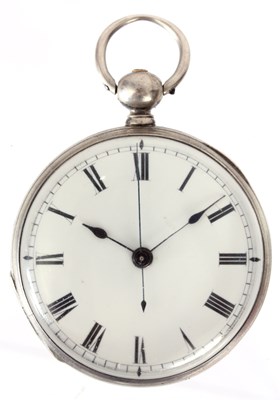 Lot 170 - A 19TH CENTURY SILVER POCKET WATCH MADE FOR...