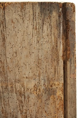 Lot 1095 - A 16TH CENTURY CARVED OAK GOTHIC COFFER FRONT