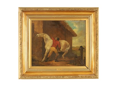 Lot 1116 - AFTER GOEGE MORELAND. AN EARLY 19TH CENTURY OIL ON CANVAS