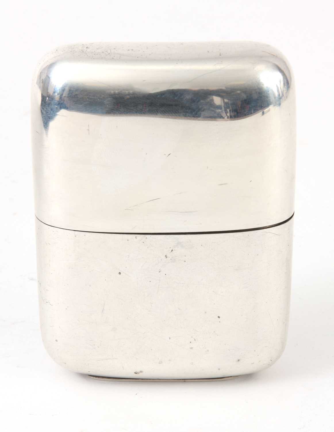 Lot 177 - AN EARLY 20th CENTURY SILVER HIP FLASK of...