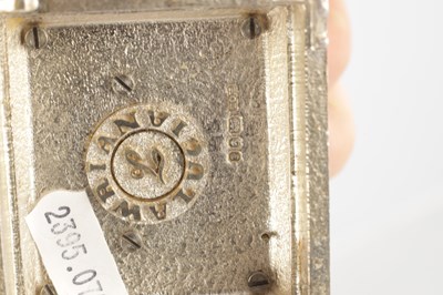 Lot 1471 - A 20TH CENTURY CAST SOLID SILVER CARRIAGE CLOCK