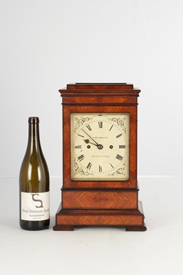 Lot 1537 - A.B. CAMACHO, RIO DE JANEIRO. A MID 19TH CENTURY LONDON MADE DOUBLE FUSEE FOUR-GLASS MANTEL CLOCK