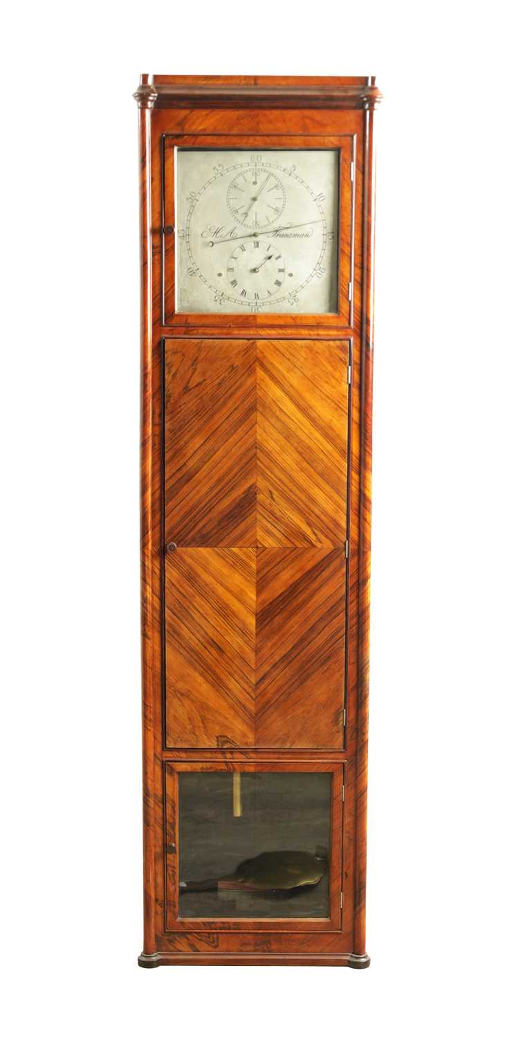 Lot 1496 - MORITZ AUGUST FRANZMANN, A ROSEWOOD CASED GERMAN WALL REGULATOR