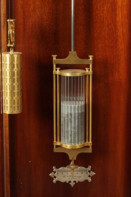 Lot 1474 - R.N.U. PICKERING, LONDON. A RARE MAHOGANY SKELETON REGULATOR LONGCASE CLOCK