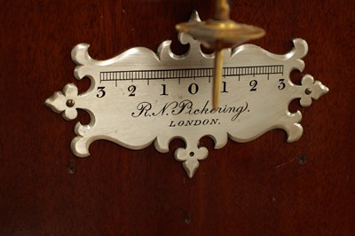 Lot 1474 - R.N.U. PICKERING, LONDON. A RARE MAHOGANY SKELETON REGULATOR LONGCASE CLOCK