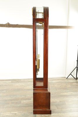 Lot 1474 - R.N.U. PICKERING, LONDON. A RARE MAHOGANY SKELETON REGULATOR LONGCASE CLOCK