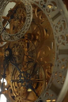 Lot 1474 - R.N.U. PICKERING, LONDON. A RARE MAHOGANY SKELETON REGULATOR LONGCASE CLOCK