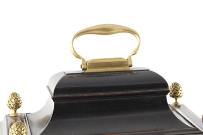 Lot 1709 - CHARLES HOWSE, LONDON. A GEORGE III EBONISED VERGE BRACKET CLOCK