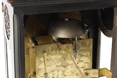 Lot 1709 - CHARLES HOWSE, LONDON. A GEORGE III EBONISED VERGE BRACKET CLOCK