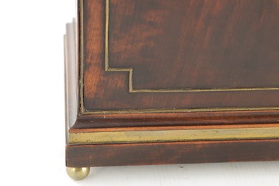 Lot 1578 - JOHN THWAITES, CLERKENWELL, LONDON. A REGENCY BRASS INLAID DOUBLE FUSEE BRACKET CLOCK