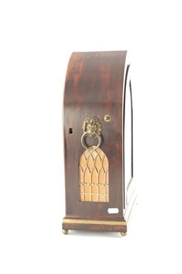 Lot 1578 - JOHN THWAITES, CLERKENWELL, LONDON. A REGENCY BRASS INLAID DOUBLE FUSEE BRACKET CLOCK