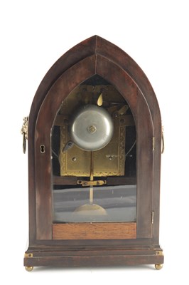 Lot 1578 - JOHN THWAITES, CLERKENWELL, LONDON. A REGENCY BRASS INLAID DOUBLE FUSEE BRACKET CLOCK