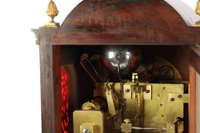 Lot 1560 - A LATE 19TH CENTURY TRIPLE FUSEE QUARTER CHIMING ROSEWOOD BRACKET CLOCK ON BRACKET