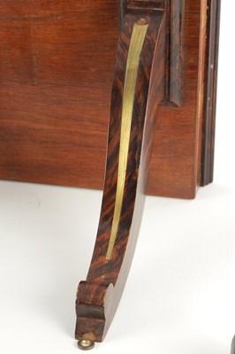 Lot 1560 - A LATE 19TH CENTURY TRIPLE FUSEE QUARTER CHIMING ROSEWOOD BRACKET CLOCK ON BRACKET