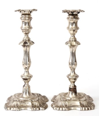Lot 187 - A LARGE PAIR OF EARLY 20th CENTURY SILVER...