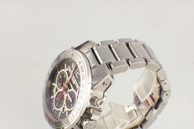Lot 1453 - A GENTLEMAN’S STAINLESS STEEL RAYMOND WEIL NABUCCO CHRONOGRAPH WRIST WATCH