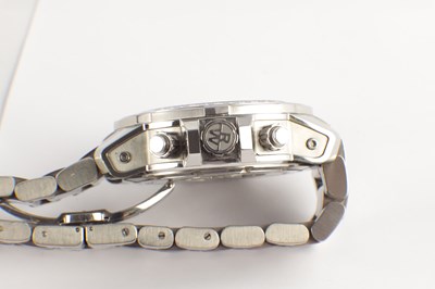 Lot 1453 - A GENTLEMAN’S STAINLESS STEEL RAYMOND WEIL NABUCCO CHRONOGRAPH WRIST WATCH