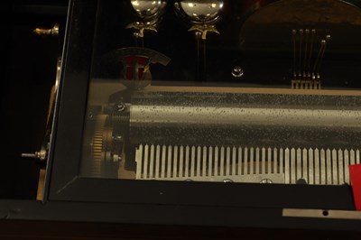 Lot 690 - A VERY UNUSUAL AND RARE 19TH CENTURY ORCHESTRAL AUTOMATION CYLINDER MUSIC BOX