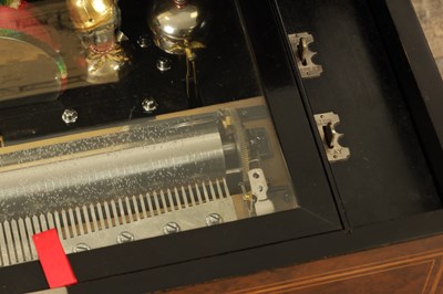 Lot 690 - A VERY UNUSUAL AND RARE 19TH CENTURY ORCHESTRAL AUTOMATION CYLINDER MUSIC BOX