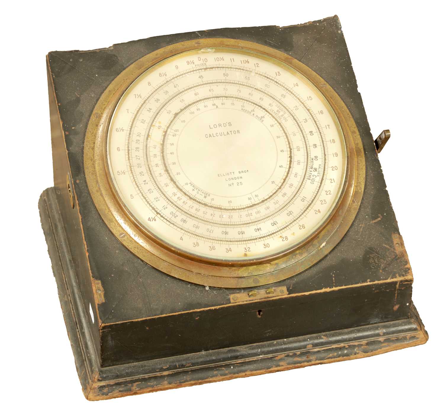 Lot 1772 - A LATE 19TH CENTURY LORD’S CALCULATOR BY ELLIOTT BROS. LONDON NO. 25