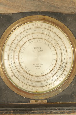 Lot 1772 - A LATE 19TH CENTURY LORD’S CALCULATOR BY ELLIOTT BROS. LONDON NO. 25