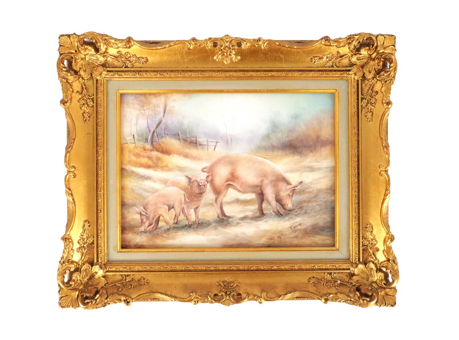 Lot 26 - A MODERN BRONTE PORCELAIN RECTANGULAR CERAMIC PLAQUE
