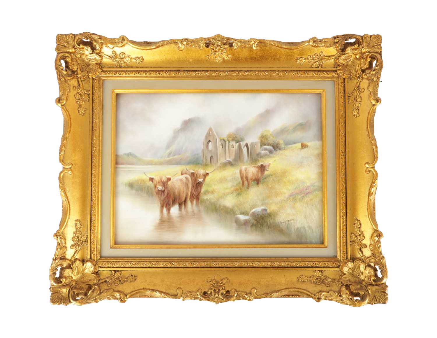 Lot 39 - A MODERN BRONTE PORCELAIN RECTANGULAR CERAMIC PLAQUE