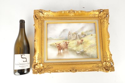 Lot 39 - A MODERN BRONTE PORCELAIN RECTANGULAR CERAMIC PLAQUE