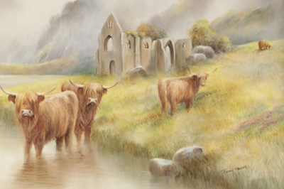 Lot 39 - A MODERN BRONTE PORCELAIN RECTANGULAR CERAMIC PLAQUE