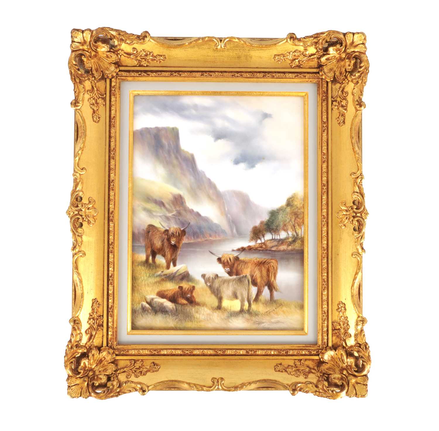 Lot 76 - A MODERN BRONTE PORCELAIN RECTANGULAR CERAMIC PLAQUE