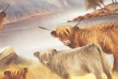 Lot 76 - A MODERN BRONTE PORCELAIN RECTANGULAR CERAMIC PLAQUE