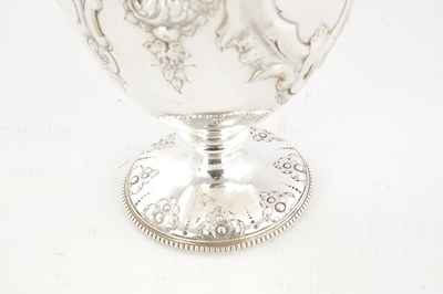 Lot 188 - A LARGE FINE VICTORIAN EMBOSSED SILVER EWER