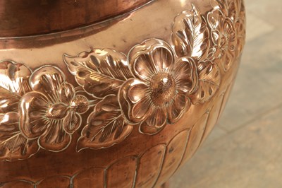 Lot 1365 - A LARGE 19TH CENTURY REGENCY STYLE COPPER JARDINIERE
